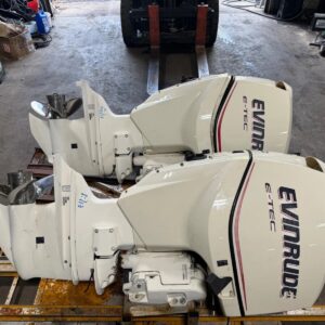 2007 Evinrude 150 hp G1 ETEC 2-Stroke 25″ Dual Twin Outboard Motors