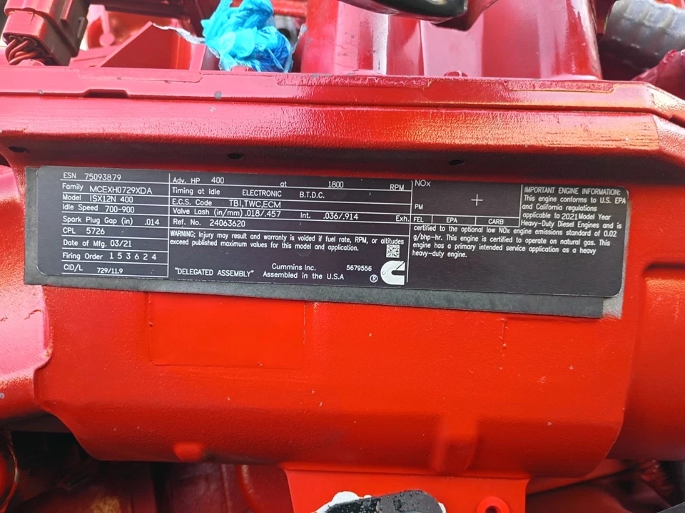 2022 CUMMINS ISX12N NATURAL GAS ENGINE - Image 7